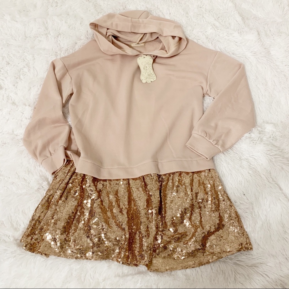 Soprano hooded sequins sweatshirt dress - Picture 2 of 8